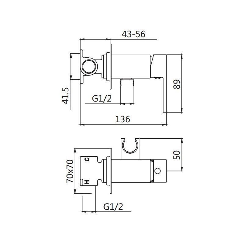 Гигиенический душ со смесителем Shevanik S147, хром