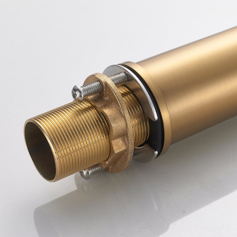 Смеситель для раковины высокий Shevanik S4111G, золотой сатин