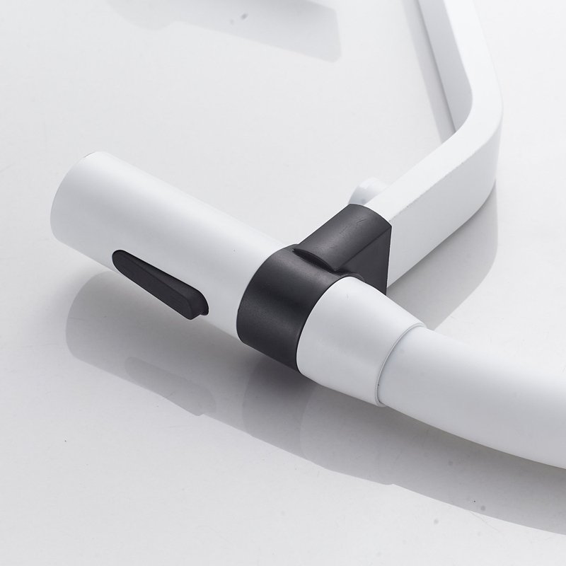 Смеситель для кухни с гибким изливом и подключением фильтра Shevanik S278C, белый