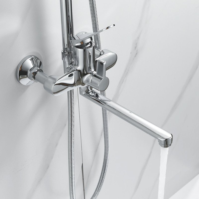 Душевая система Shevanik S6836H, черный