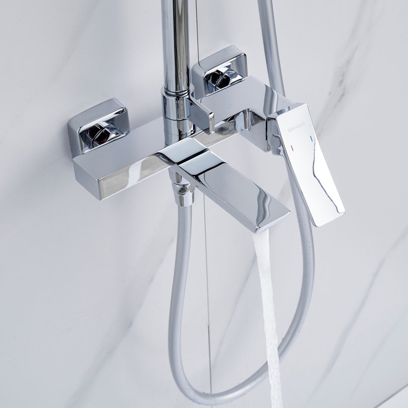 Душевая система Shevanik S9036H, черный