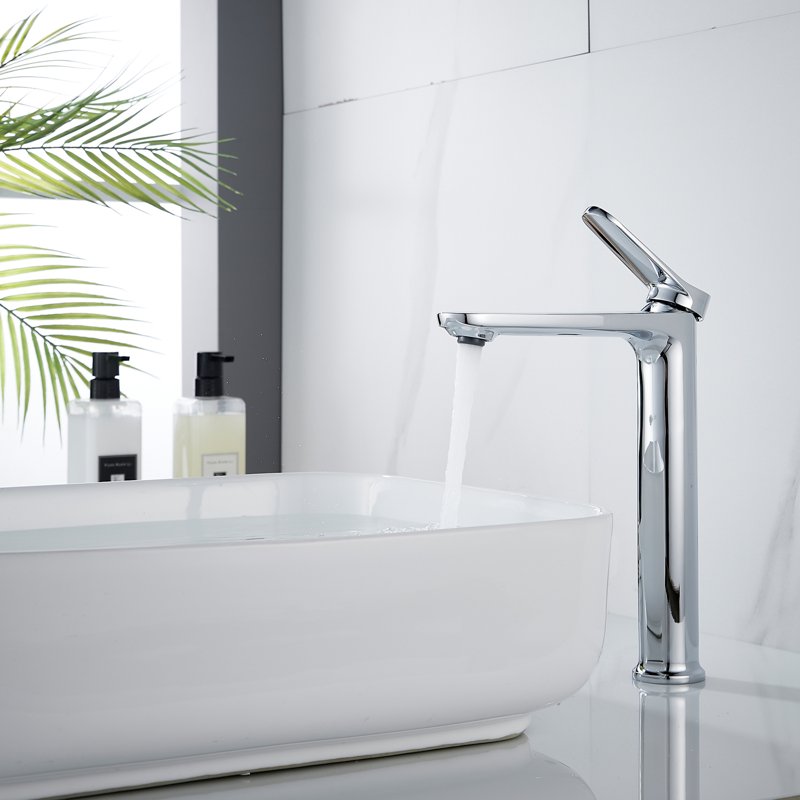 Смеситель для раковины высокий Shevanik S4311, хром