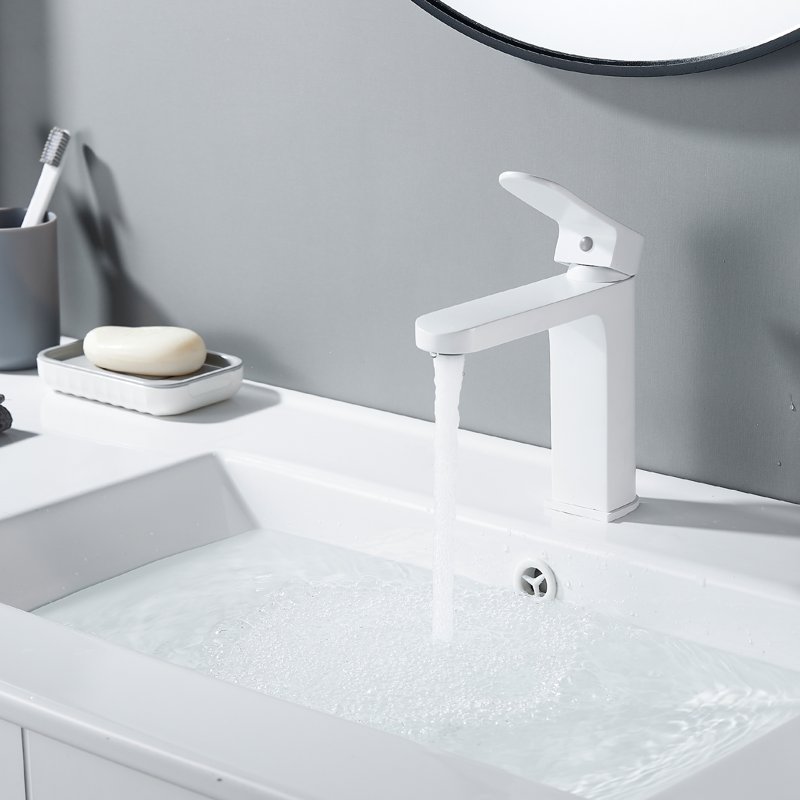 Смеситель для раковины Shevanik S4501C, белый