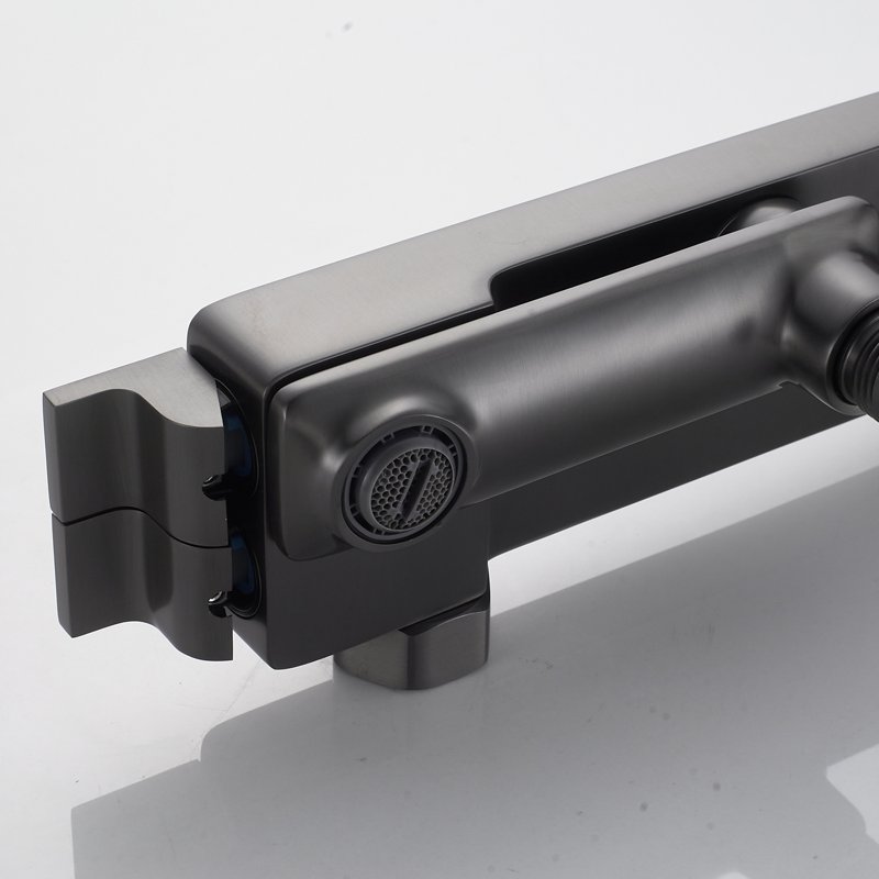 Душевая система Shevanik S8236T, оружейная сталь