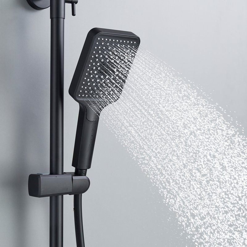 Душевая система Shevanik S8836H, черный