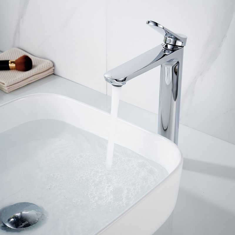 Смеситель для раковины высокий Shevanik S4311, хром