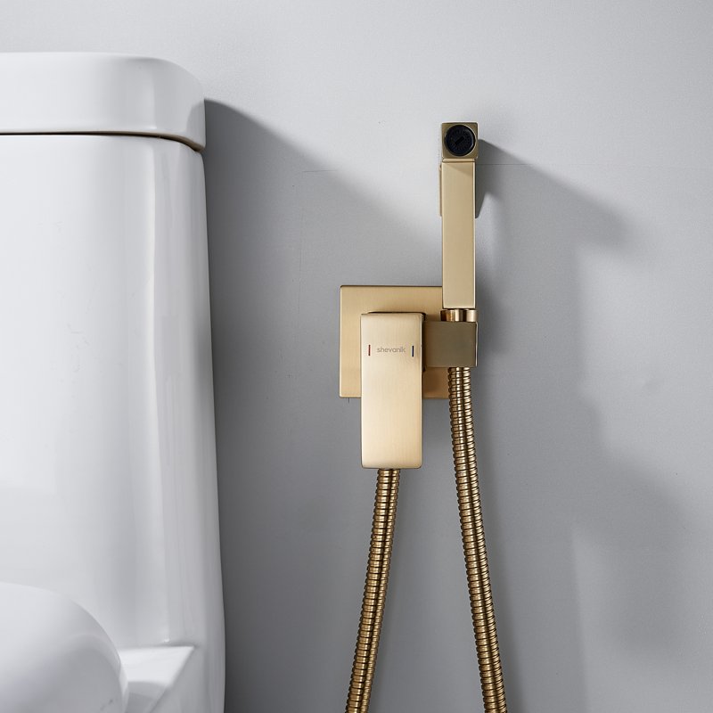 Гигиенический душ со смесителем Shevanik S147H, черный