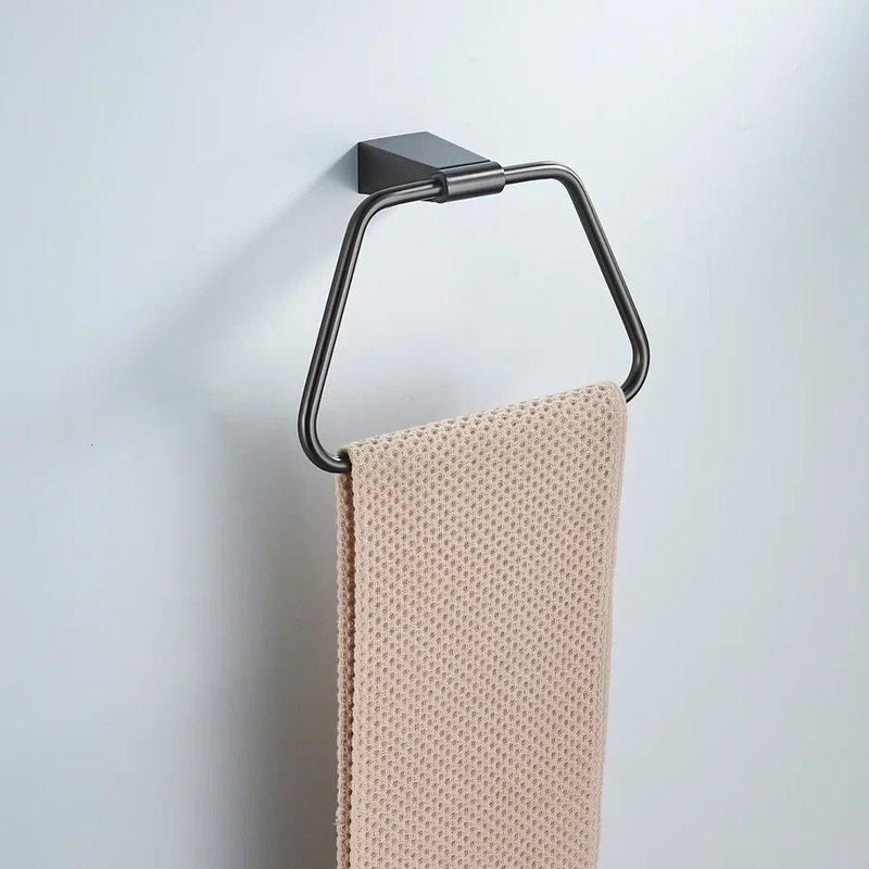 Кольцо для полотенец Shevanik SG5706T, оружейная сталь