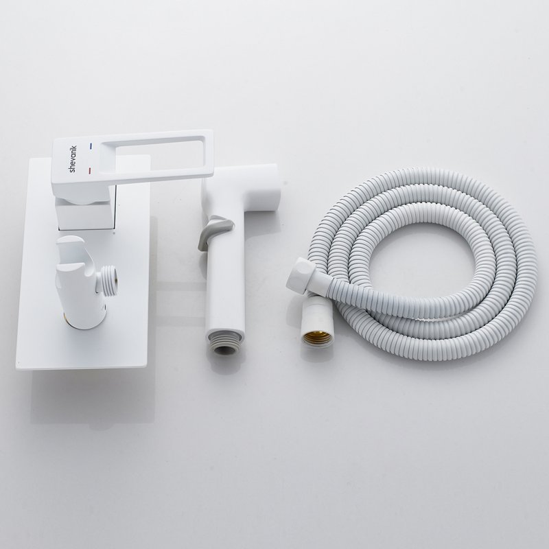 Гигиенический душ со смесителем Shevanik S6805С-1, белый