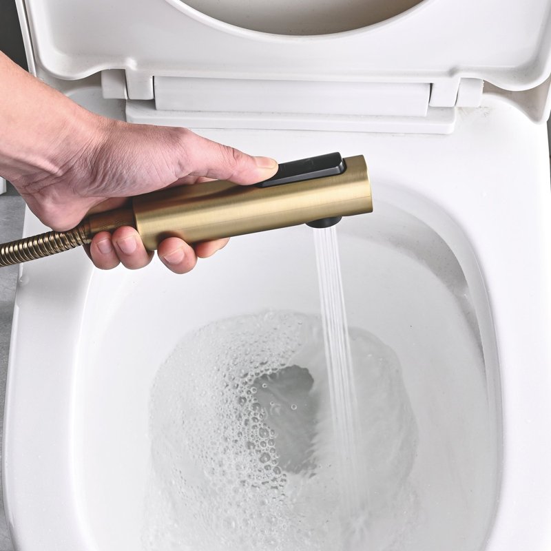 Гигиенический душ со смесителем Shevanik S137T, оружейная сталь