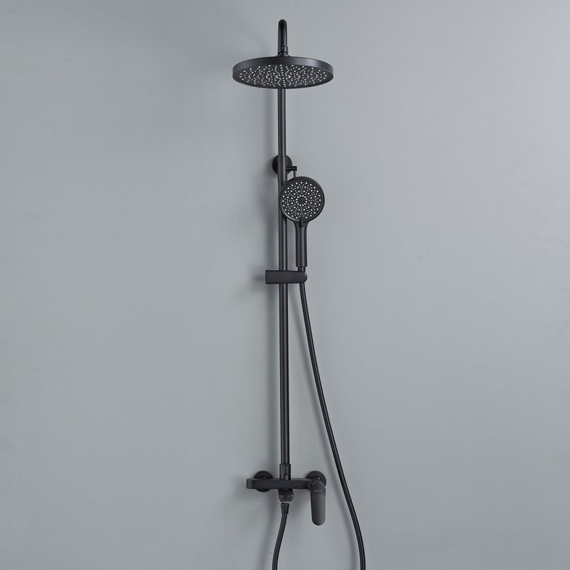 Душевая система Shevanik S8436H, черный
