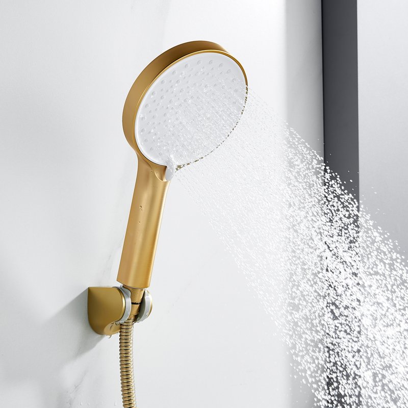 Смеситель для ванны Shevanik S4322G, золотой сатин