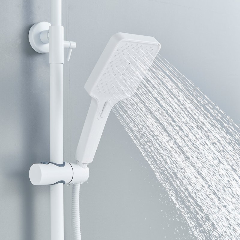 Душевая система Shevanik S8136F, белый/хром