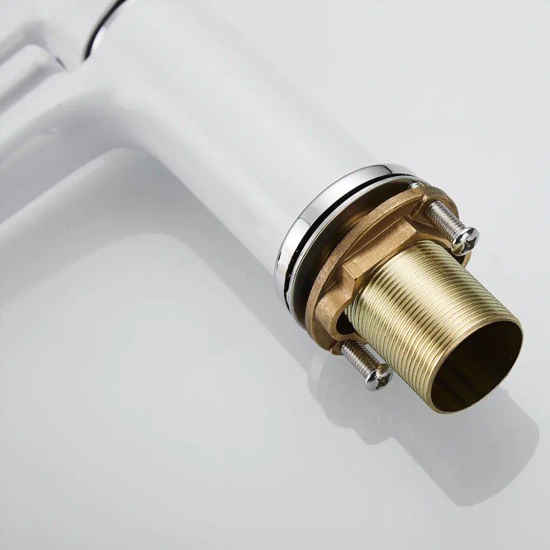 Смеситель для раковины Shevanik S8101F, белый/хром