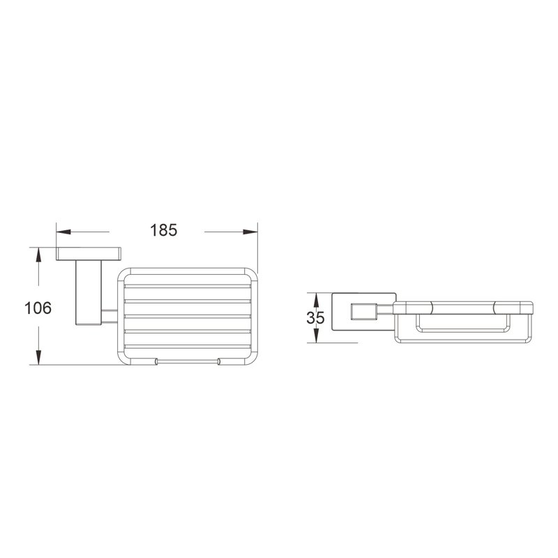 Мыльница Shevanik SG5604G, золотой сатин