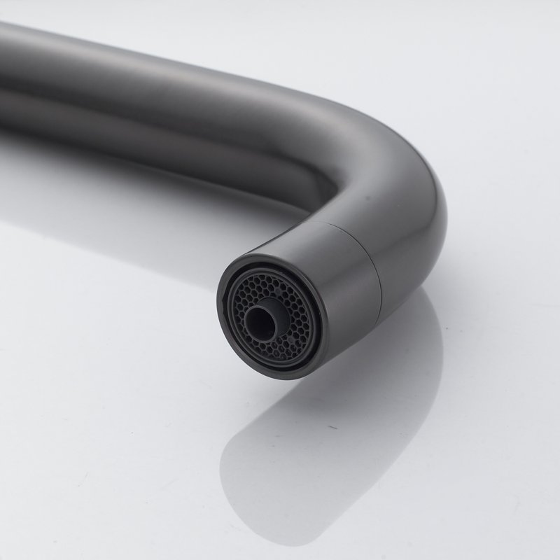 Смеситель для кухни с подключением фильтра Shevanik S528T, оружейная сталь