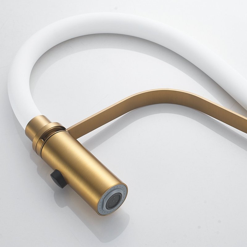 Смеситель для кухни с гибким изливом и режимом 