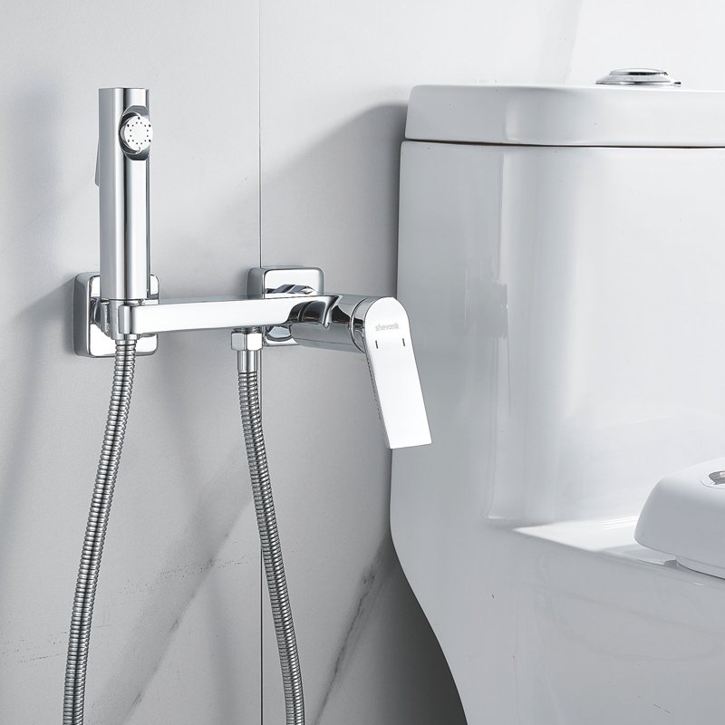 Гигиенический душ со смесителем Shevanik S107Q, бронза