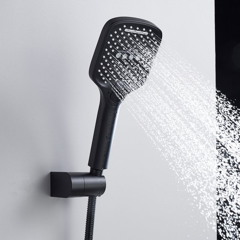 Душевая система встраиваемая Shevanik S4135H, черный