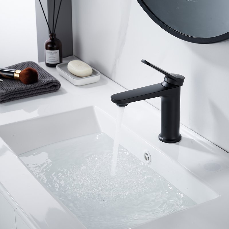 Смеситель для раковины Shevanik S4301H, черный