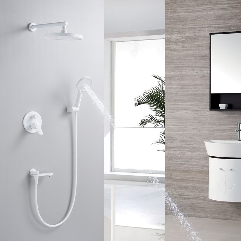 Душевая система встраиваемая Shevanik S4335C, белый