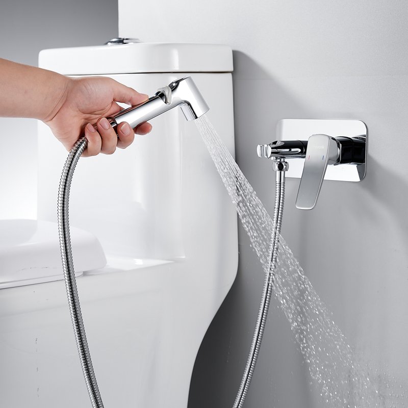 Гигиенический душ со смесителем Shevanik S8005F, белый