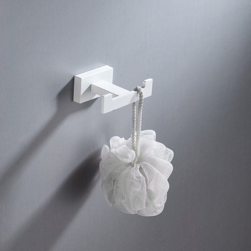 Крючок для ванной комнаты двойной Shevanik SG5621C, белый