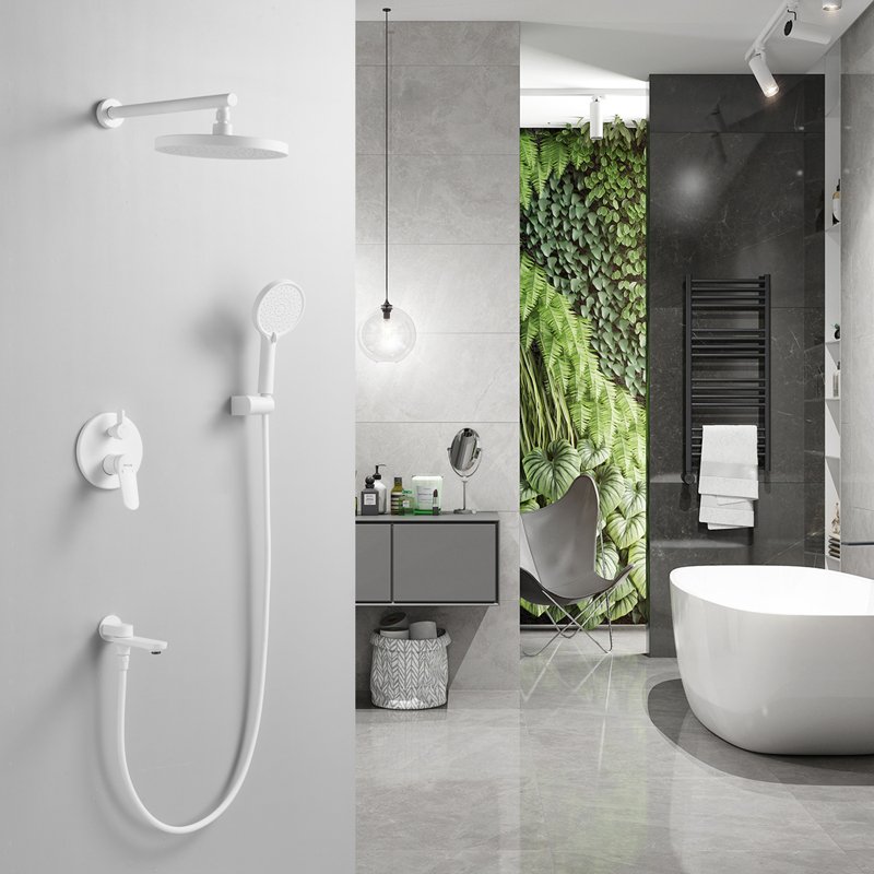 Душевая система встраиваемая Shevanik S4335C, белый