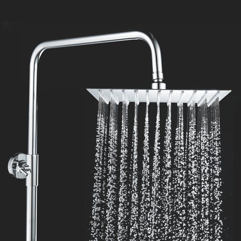 Душевая система Shevanik S7036T, оружейная сталь