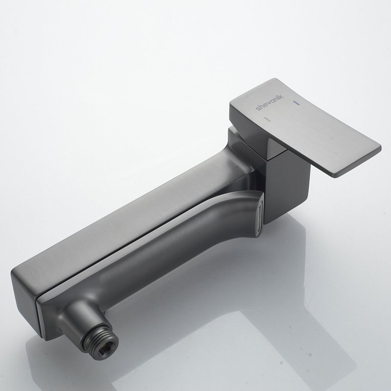 Смеситель для ванны Shevanik S4002T, оружейная сталь