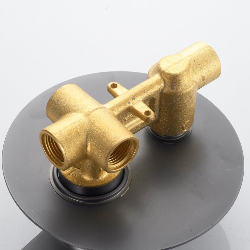 Душевая система встраиваемая Shevanik S4135T, оружейная сталь