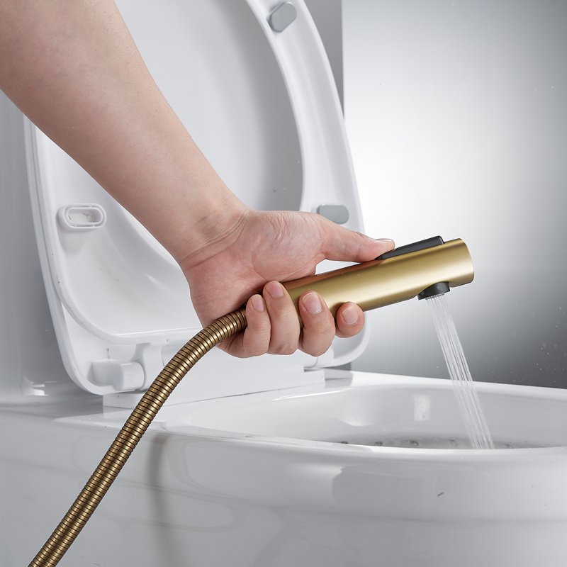 Гигиенический душ со смесителем Shevanik S4005T-1, оружейная сталь