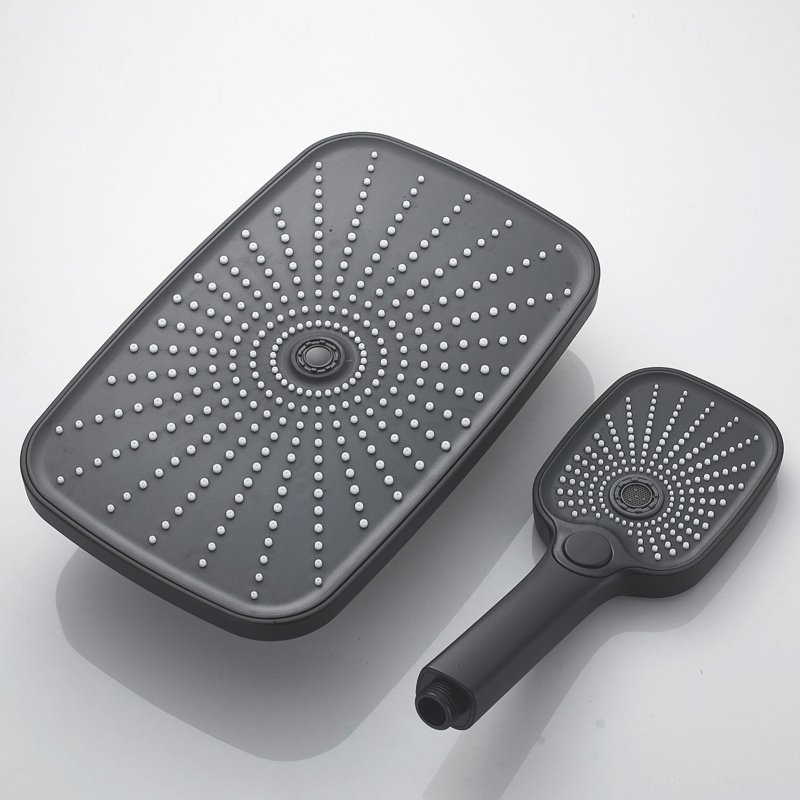 Душевая система Shevanik S6836T, оружейная сталь