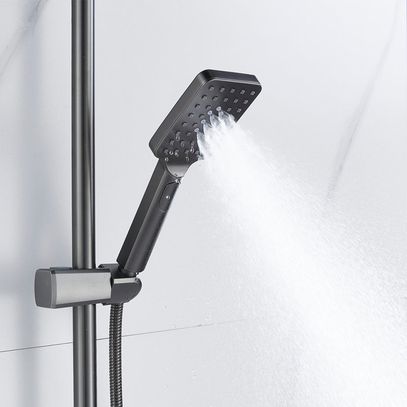 Душевая система Shevanik S8136H, черный