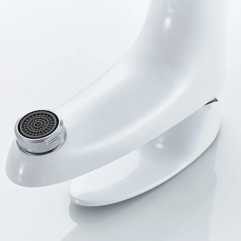 Смеситель для раковины Shevanik S9801F, белый/хром