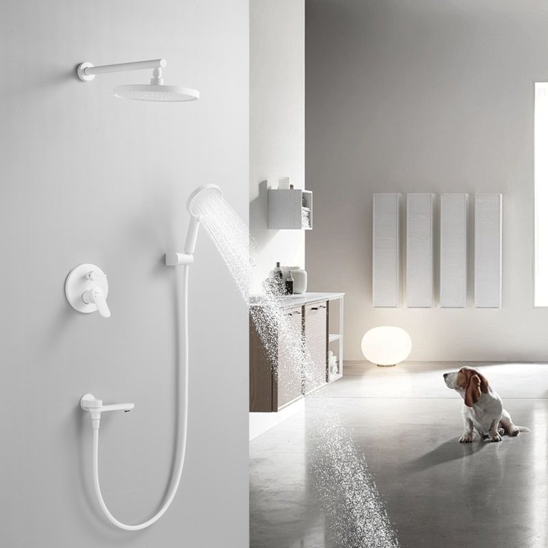 Душевая система встраиваемая Shevanik S4335C, белый