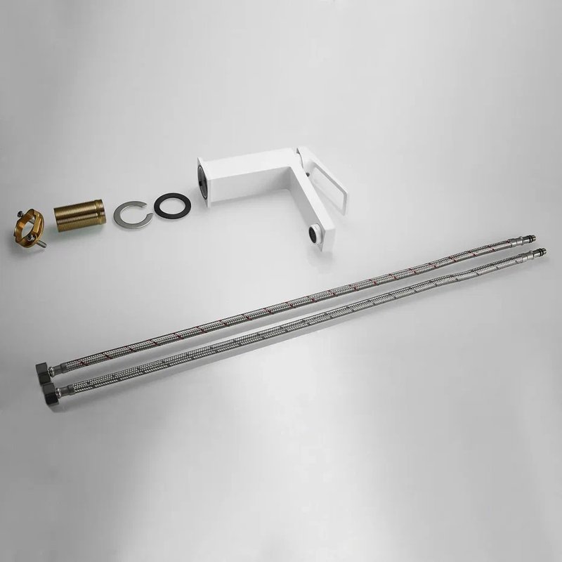 Смеситель для раковины Shevanik S6801C, белый