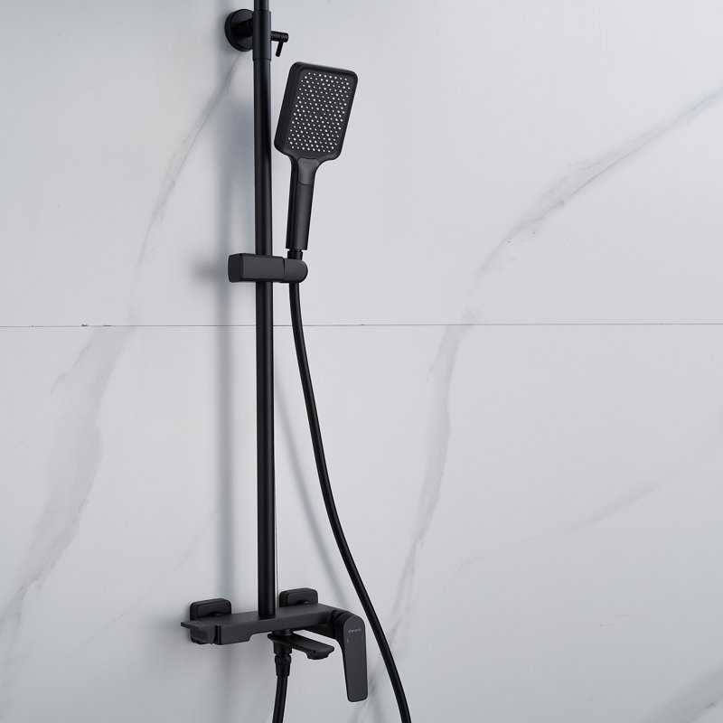 Душевая система Shevanik S8236H, черный