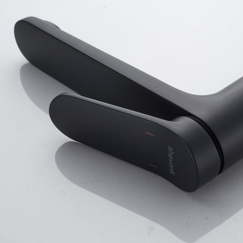 Смеситель для раковины высокий Shevanik S4311H, черный