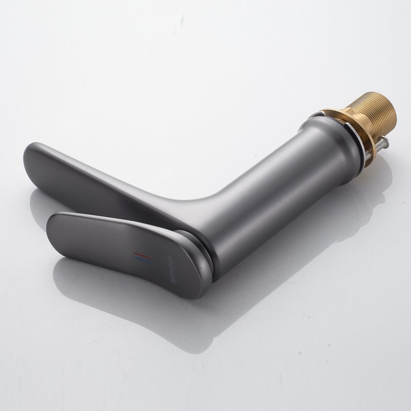 Смеситель для раковины Shevanik S4701T, оружейная сталь