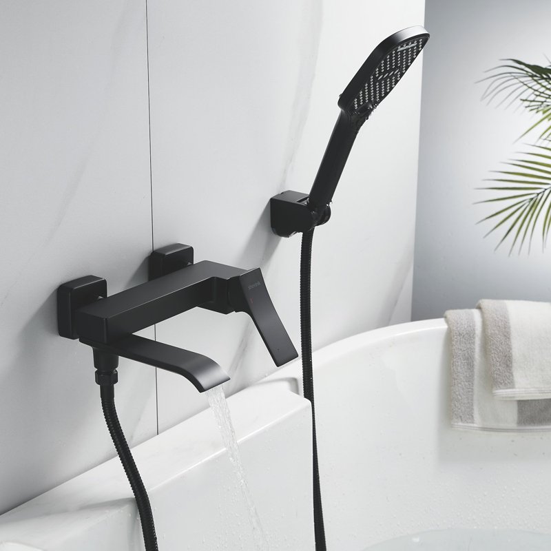 Смеситель для ванны Shevanik S4002H, черный