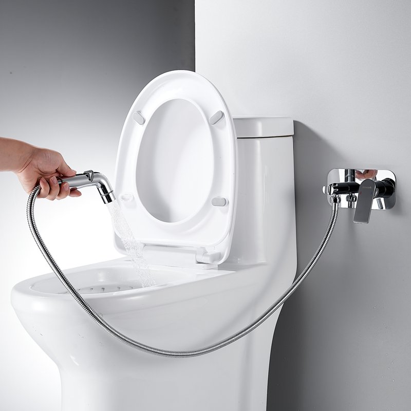 Гигиенический душ со смесителем Shevanik S9905C-1, белый