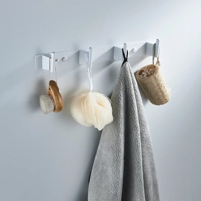 Планка с 4 крючками  Shevanik SG5741C, белый