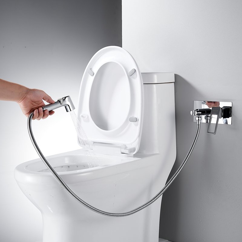 Гигиенический душ со смесителем Shevanik S6805H-1, черный