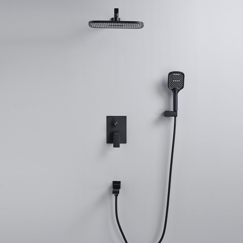 Душевая система встраиваемая Shevanik S4035H, черный