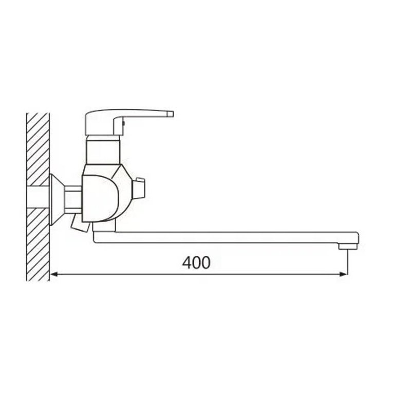 Смеситель для ванны Shevanik S5122, хром
