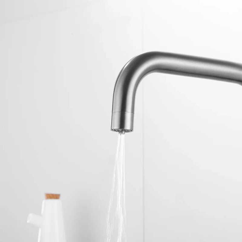 Смеситель для кухни с подключением фильтра Shevanik S228T, оружейная сталь