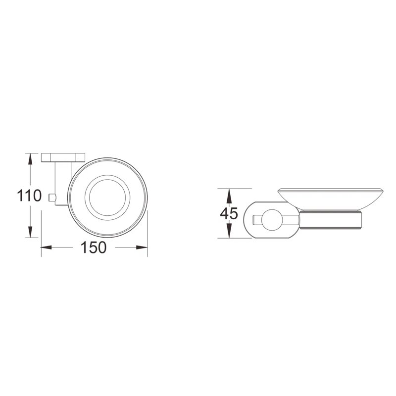 Мыльница Shevanik SG5103H, черный