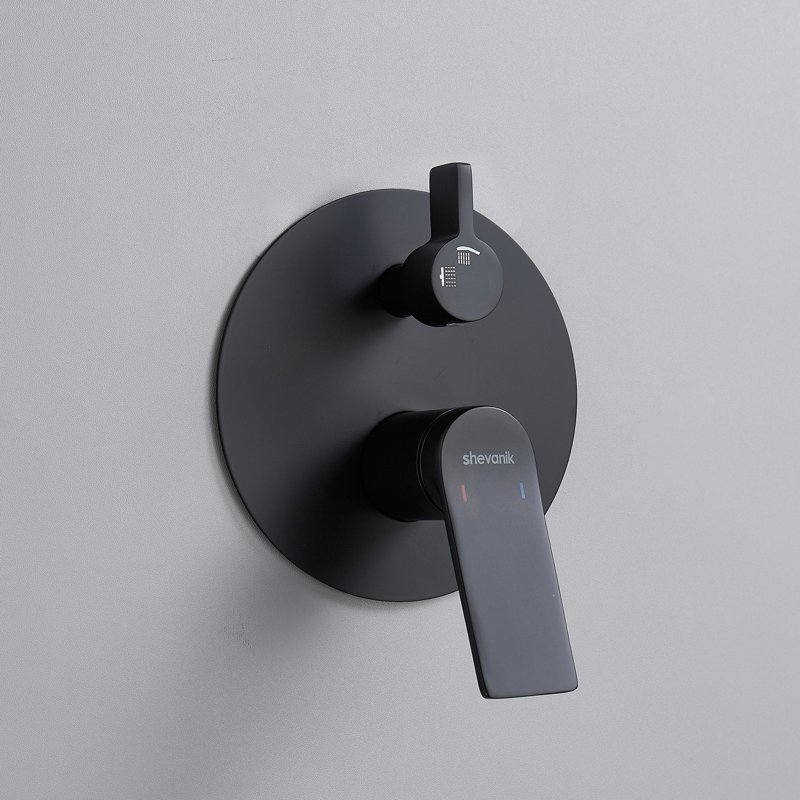 Душевая система встраиваемая Shevanik S4135H, черный