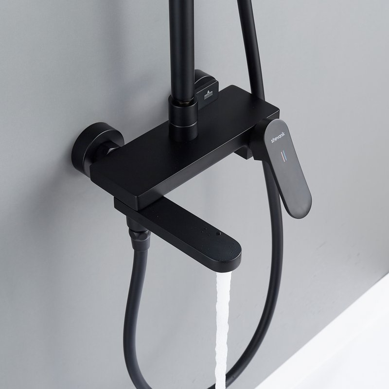 Душевая система Shevanik S8836H, черный